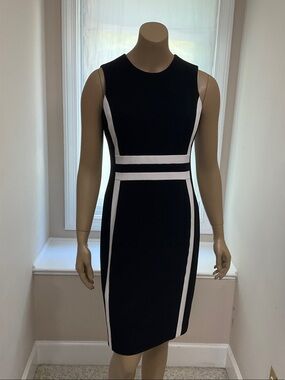 Classic Calvin Klein Sheath Dress - Understated Elegance With an Edge
